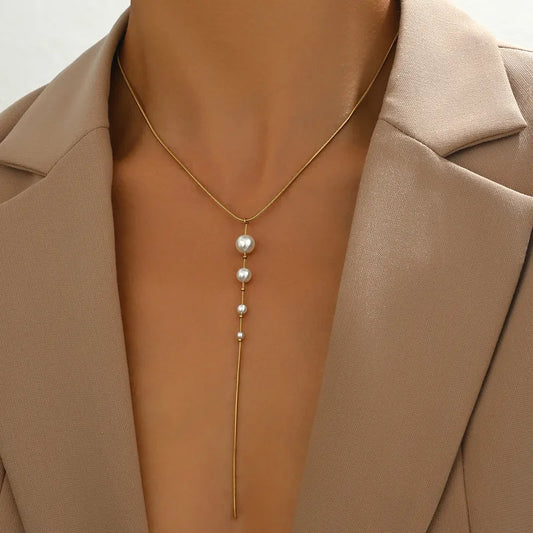 Collar Simple con Perlas